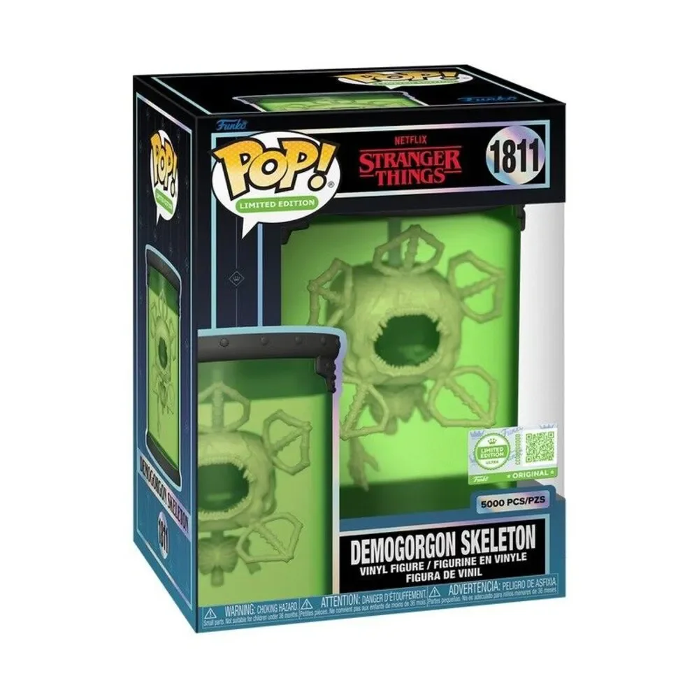 Funko Pop Stranger Things Demogorgon Skeleton Ultra /5000 with protector case